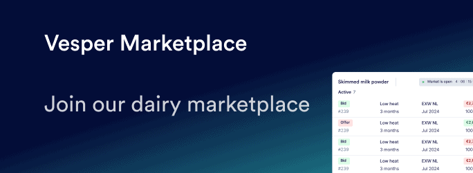 Vesper dairy marketplace banner